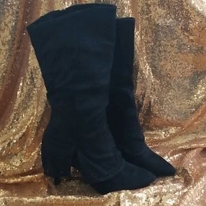 High heeled boots
